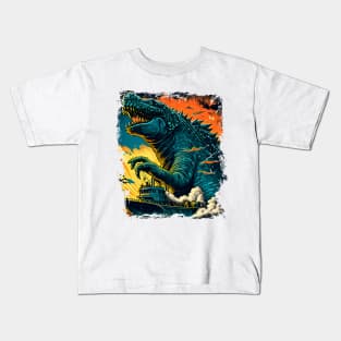 The Godzilla under Sun off Kanagawa - Gojira Kids T-Shirt